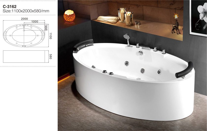 جکوزی جزیره ای تمام اکرلیک ژیمان c-3162